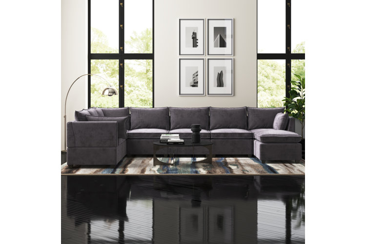 Large dark deals gray sectional